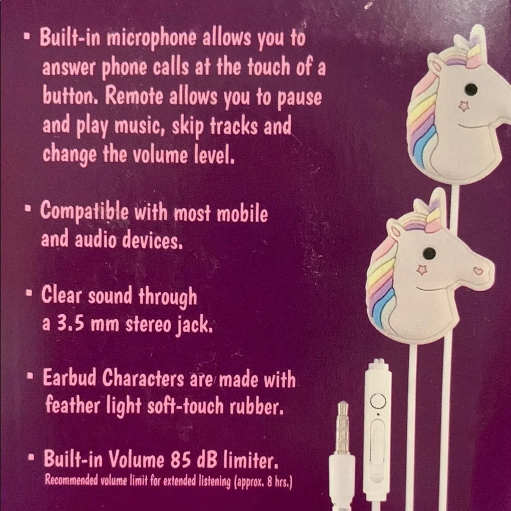 5️⃣ Unicorn Earbuds with Rainbow Accents